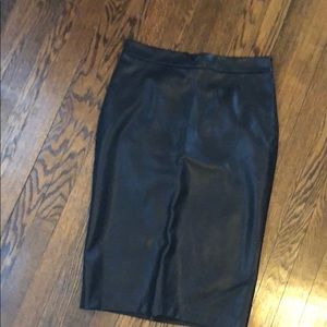 Zara faux leather pencil skirt